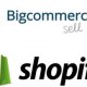 BigCommerce Logo and Shopify Logo