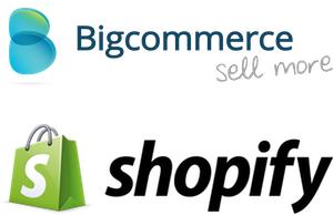 BigCommerce Logo and Shopify Logo