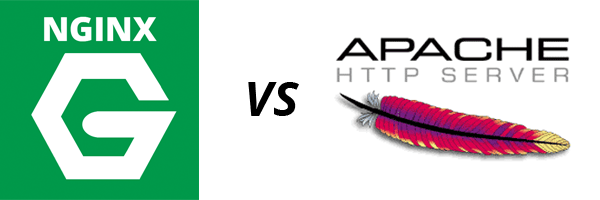 Nginx vs Apache - logos